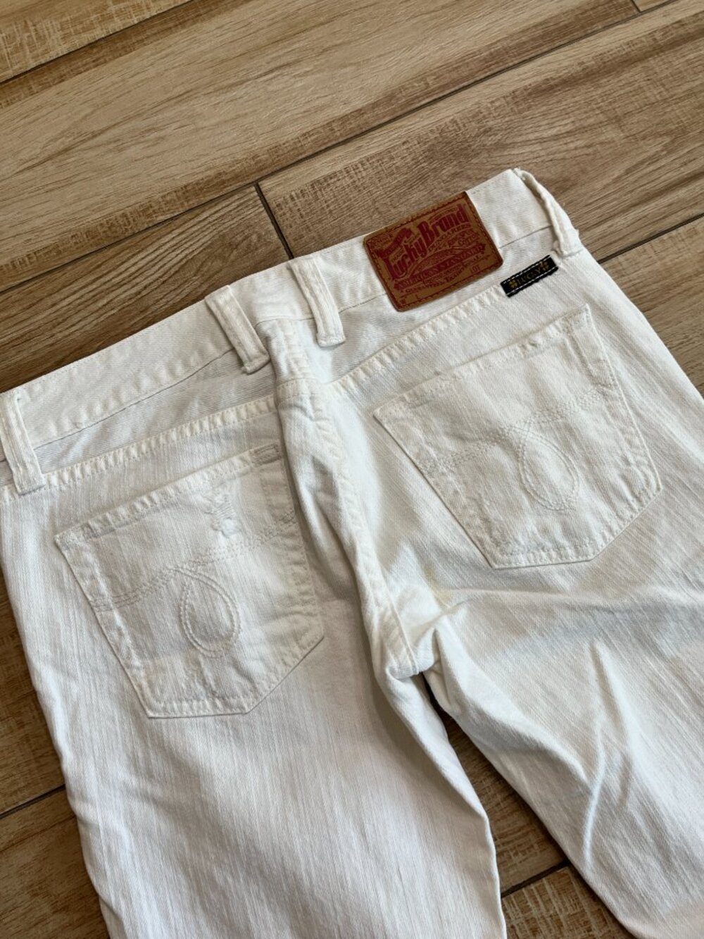 Womens Lucky Brand White Cropped Jeans - 0/25 - Picture 5 of 8